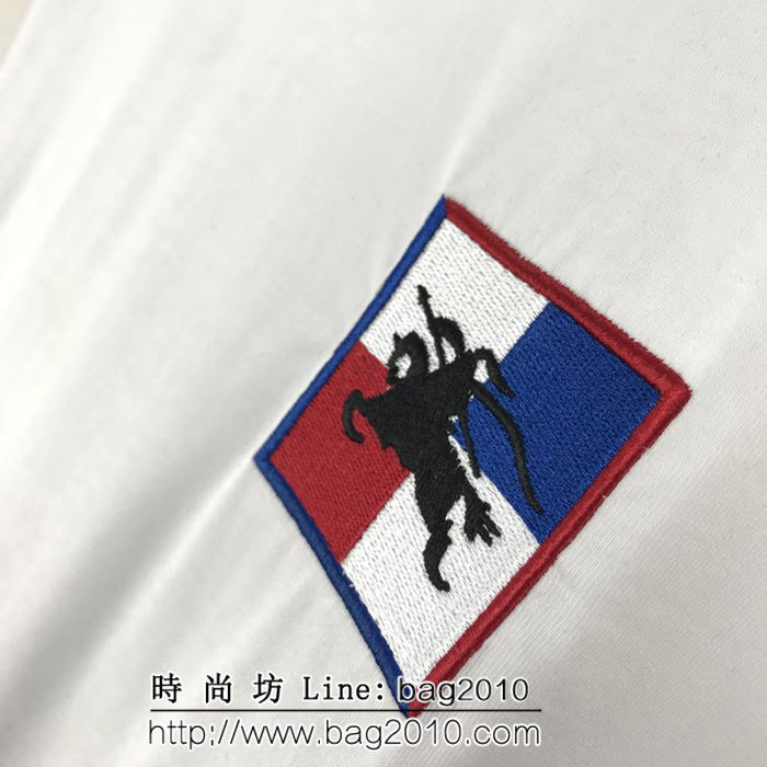 BURBERRY巴寶莉 19早春新款 植絨典藏戰馬騎士系列印花短袖 四方格印花工藝 純棉面料 高版本男女同款 ydi1989